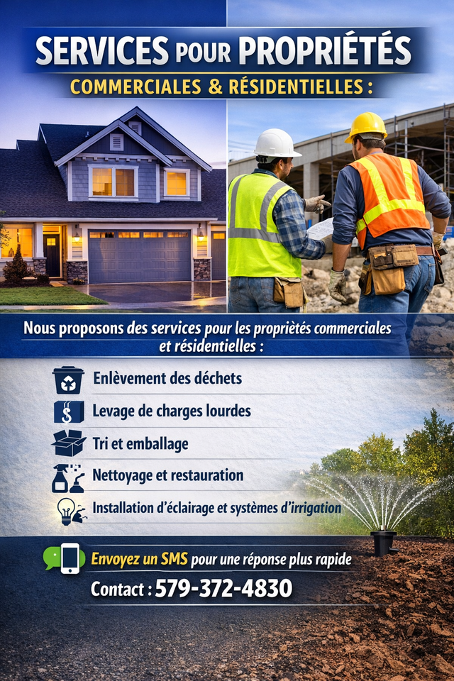 Enlèvement des déchets / Restauration