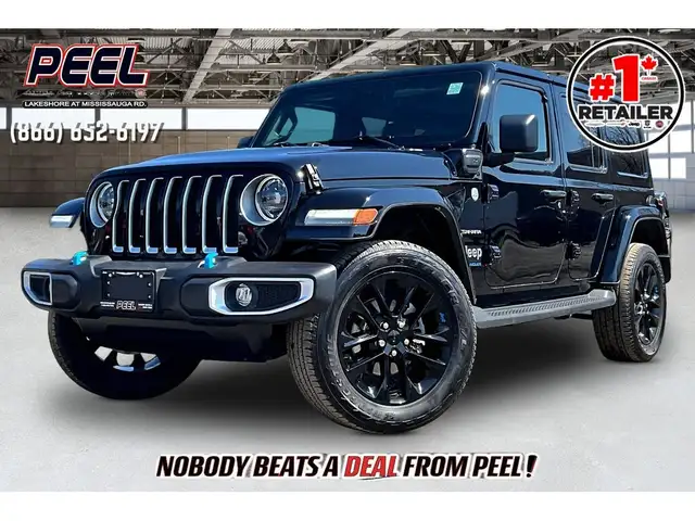 2023 Jeep Wrangler 4xe Sahara PHEV | Leather | Adv Safety | Alpi