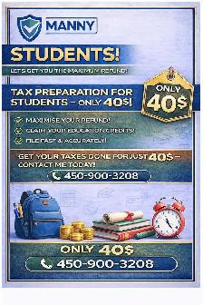 Student Tax Filing | Déclaration d’impôt êtudiants