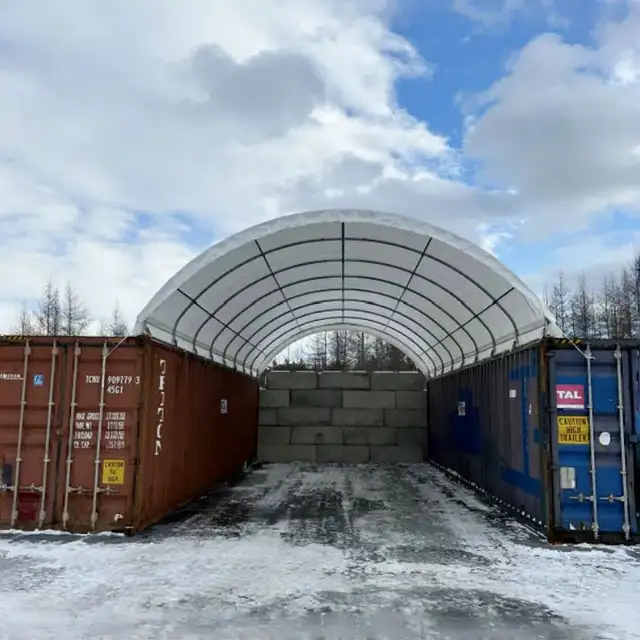 Heavy Duty 20x20 Container Shelter - Photo 2