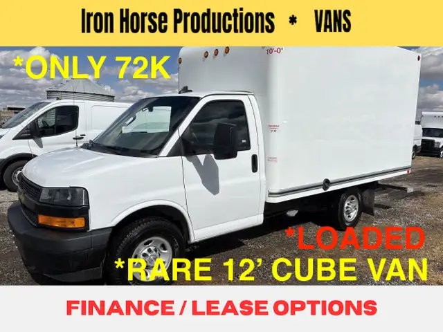 2023 Chevrolet Express 12' CUBE VAN RAMP LOADED SINGLE WHEEL