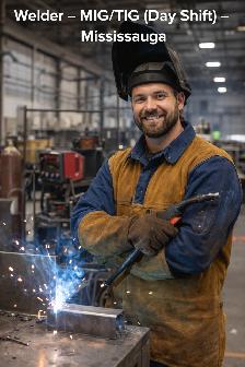 Welder – MIG/TIG (Day Shift) – Mississauga