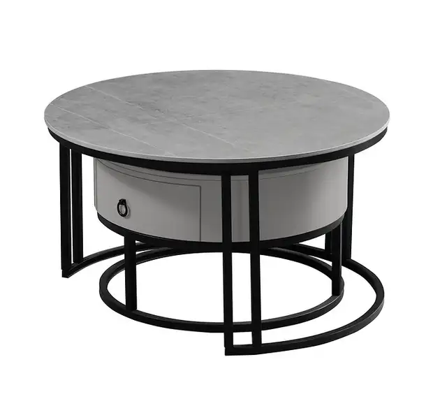 Sintered stone marble top Coffee Table set of 2 for Only $299. - Photo 6