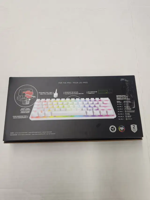 Razer Huntsman Mini gaming keyboard with box and wire - Photo 4