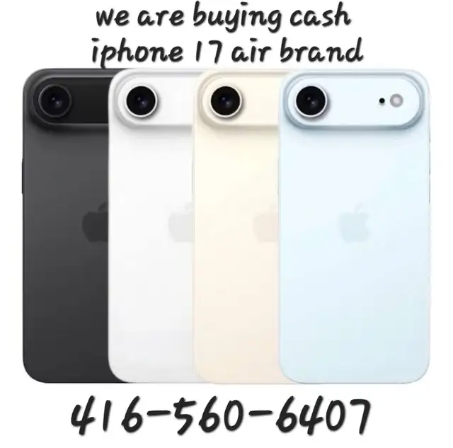 We are buying cash iPhone 17 air Brand