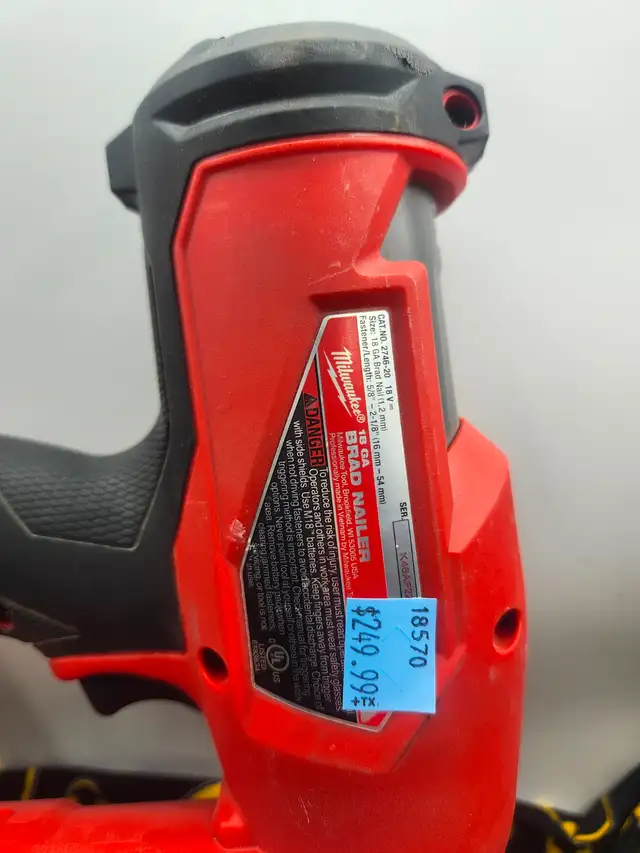 Milwaukee 18 Gauge M18 Brushless Cordless Brad Nailer (#18570) - Photo 2