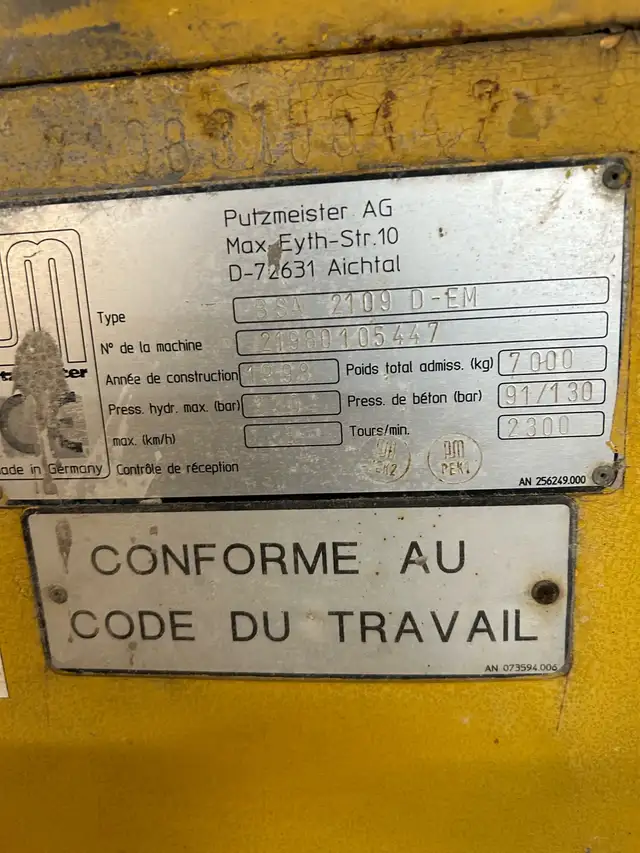 putzmeister concrete pump - Photo 5