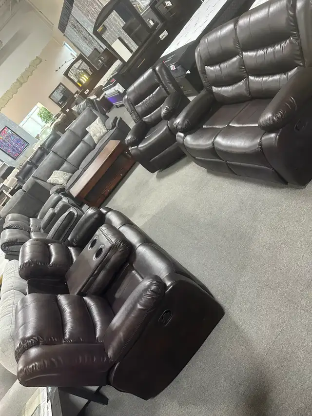 3pc Recliner Sofa, Love seat and chair for only $1299. - Photo 2