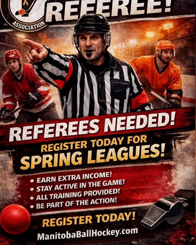 MANITOBA BALL HOCKEY REFS NEEDED
