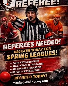 MANITOBA BALL HOCKEY REFS NEEDED