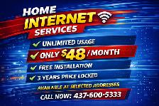 Unlimited Home Internet Plans