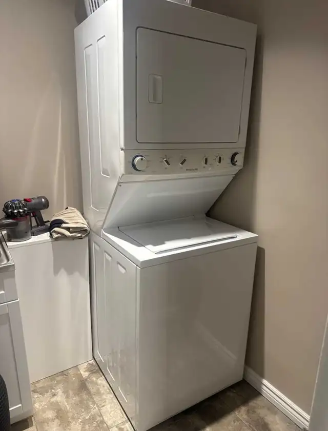 Stackable washer and dryer delivered and installed