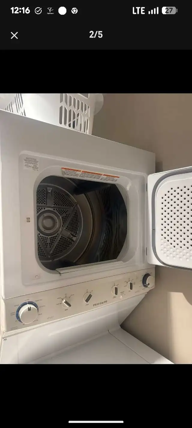 Stackable washer and dryer delivered and installed - Photo 4