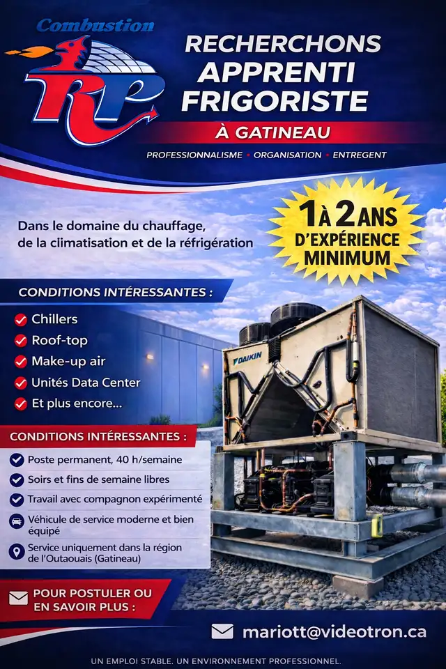 Recherche Appenti Frigoriste