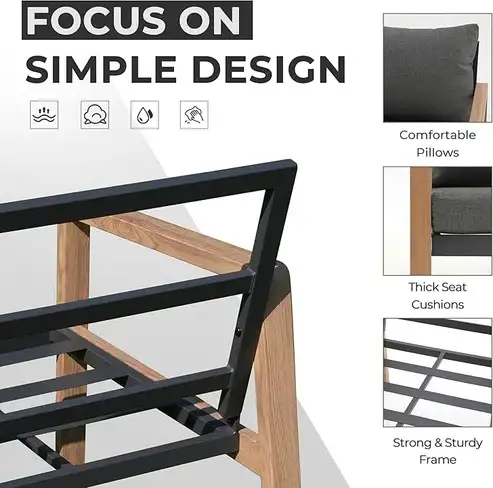 Brand New 4pcs Modern Patio Furniture Set $699 - Photo 5