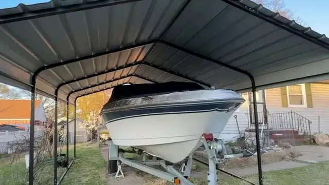 11x19 Single Vehicle Steel Carport