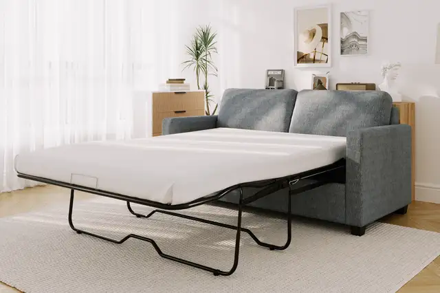 PULL-OUT PREMIUM SOFA BED WITH POCKET COIL MATTRESS ( GREY) - Photo 4