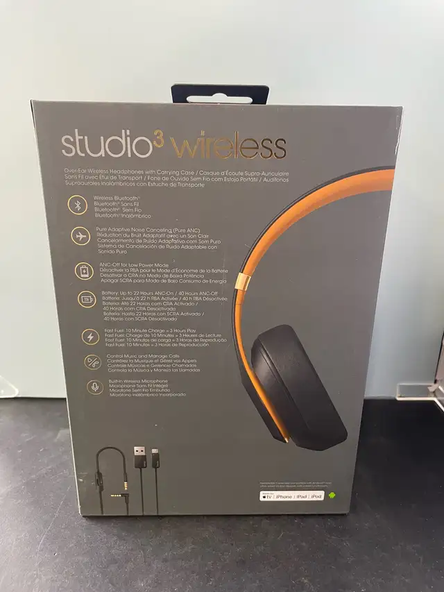 BEATS STUDIO 3 HEADPHONES WIRELESS W/BOX - Photo 2