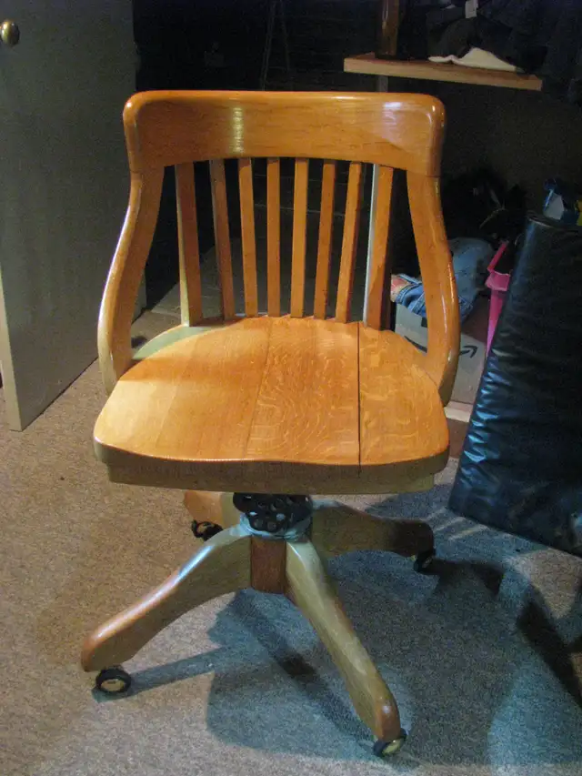 Office Chair  For Sale ( Solid Oak )