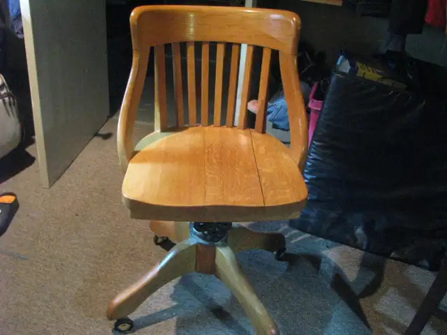 Office Chair  For Sale ( Solid Oak ) - Photo 2