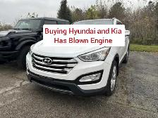 Buying $ Hyundai and Kia ( ha damaged engine )