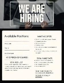 We are hiring !