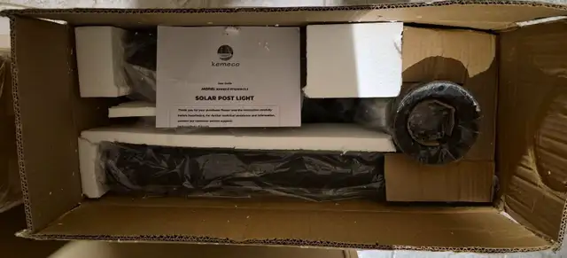 8FT SOLAR LAMP POST – DOUBLE HEAD – NO WIRING – NEW – $240 - Photo 5