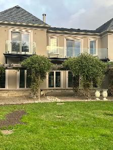 GLASS RAILING STAIR DECK RAILING BALCONY GLASS PORCH ENCLOSURE O