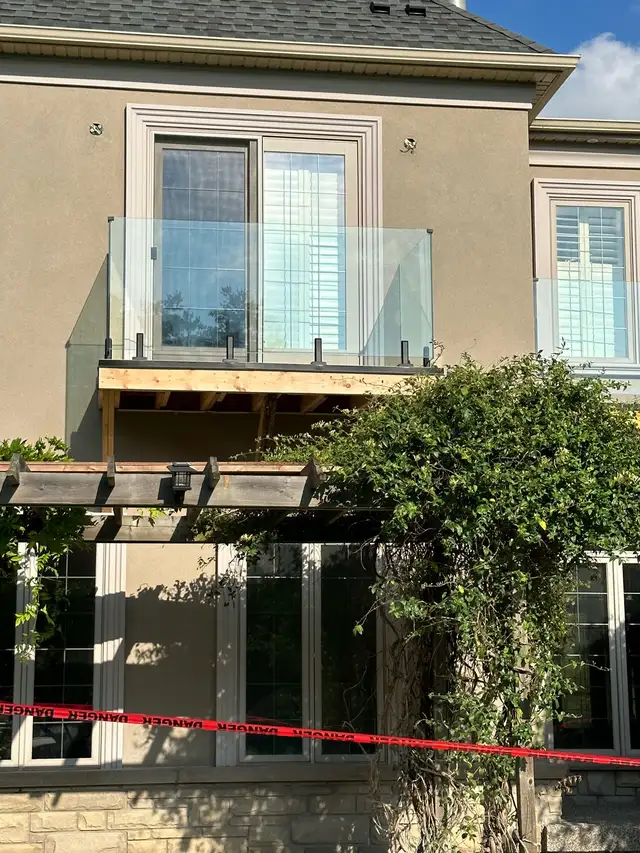 GLASS RAILING STAIR DECK RAILING BALCONY GLASS PORCH ENCLOSURE O - Photo 2