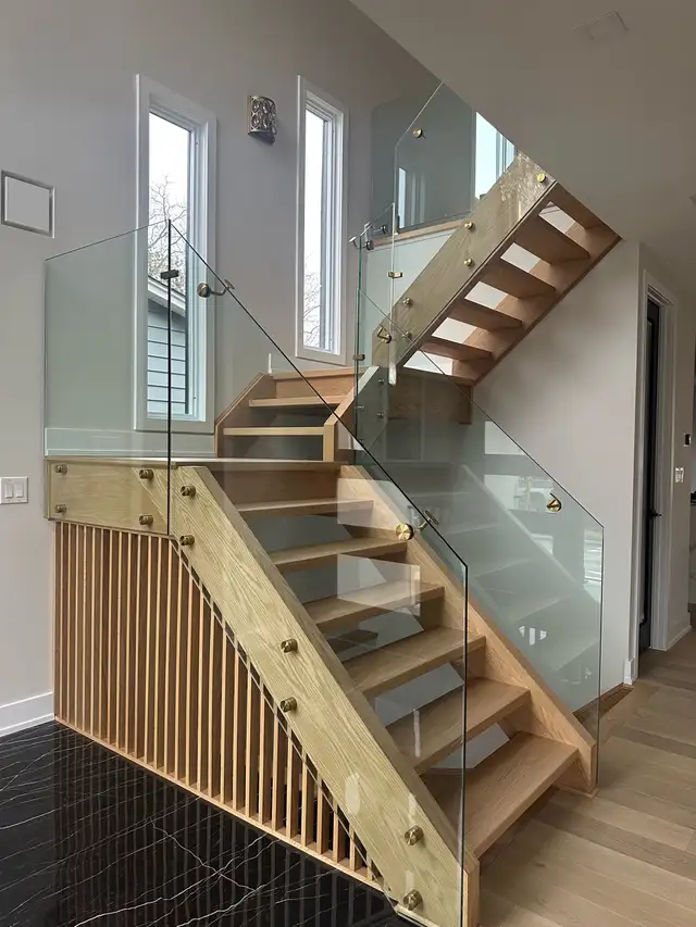 GLASS RAILING STAIR DECK RAILING BALCONY GLASS PORCH ENCLOSURE O - Photo 4