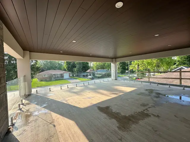 GLASS RAILING STAIR DECK RAILING BALCONY GLASS PORCH ENCLOSURE O - Photo 6