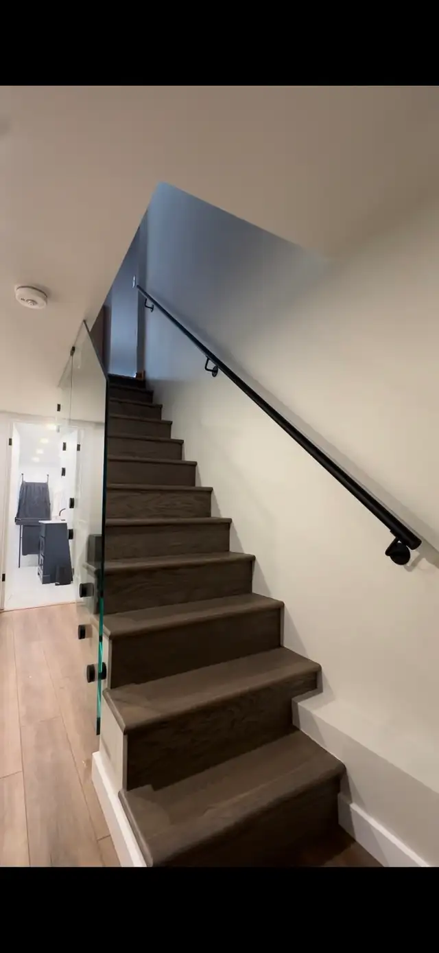 GLASS RAILING STAIR DECK RAILING BALCONY GLASS PORCH ENCLOSURE O - Photo 8