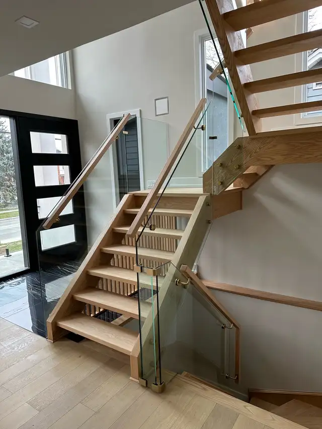 CUSTOM GLASS RAILING STAIRS DECK RAILING BALCONY RAILING PORCH - Photo 8