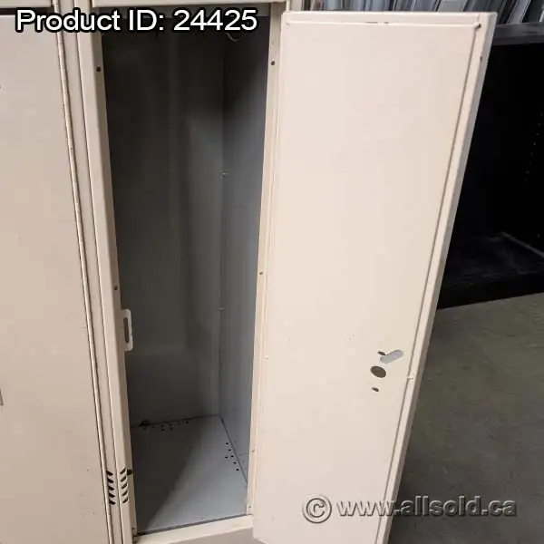 Bank of 8 Doors, Beige Double Tier Storage Locker - Photo 2