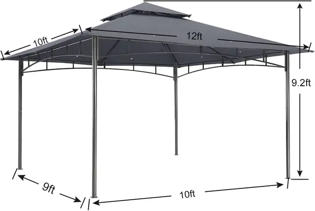 Brand New Dark Grey Patio Gazebos For Sale - Photo 7