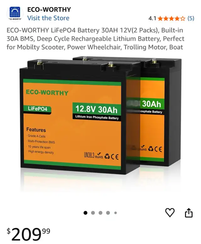 ECO-WORTHY Battery