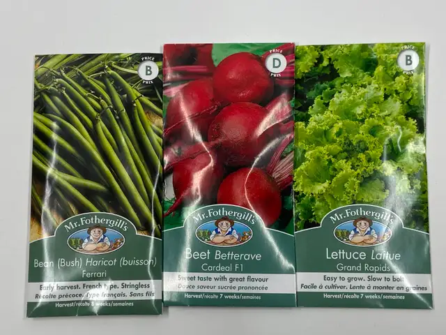 Vegetable Seeds. Beans, Onion, Peas, Parsnip, Beets, Lettuce - Photo 2