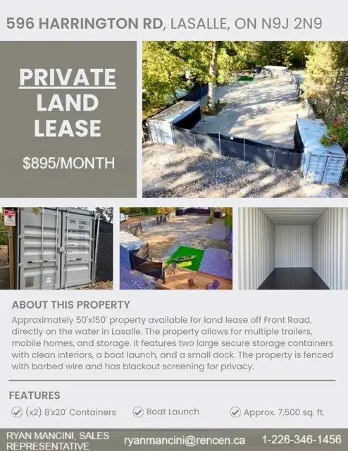 Land Lease in Lasalle (Includes Storage and Small Dock) - Photo 8