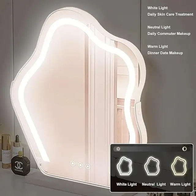 Brand New Modern LED Mirror Vanity Table with drawers $199 - Photo 5