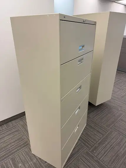 HON 5 Drawer Filing Cabinet-Used Furniture For Sale-Call Now! - Photo 2