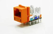Hubbell HXJ5EOR Telephone/Data, Jack, Cat 5e, Orange$2.75