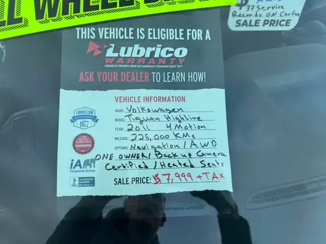 2011 Volkswagen Tiguan HIGHLINE 4 MOTION - Photo 12