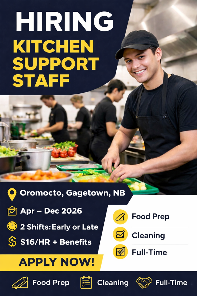Kitchen Support Staff (Multiple Positions)
