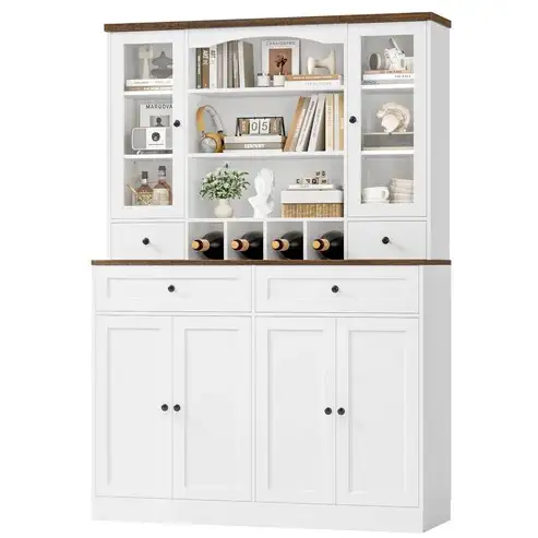 Brand New 70.9" Kitchen Panty Cabinet w. Wine Rack $289 - Photo 3