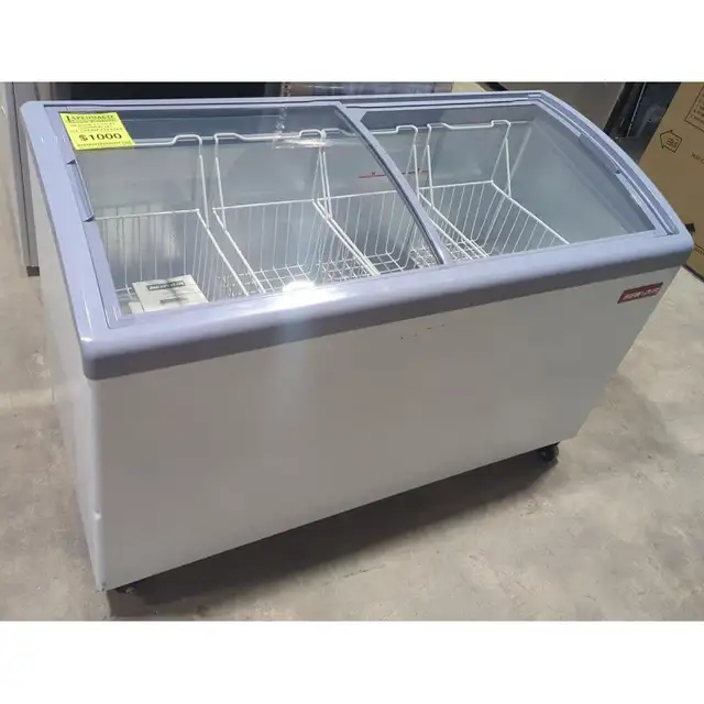New Air 55″ Glass Top Commercial Ice Cream Freezer NIF-55-CG - Photo 2