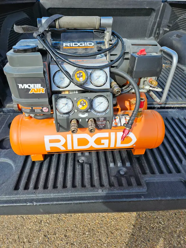 Rigid Air compressor, like new, $ 180
