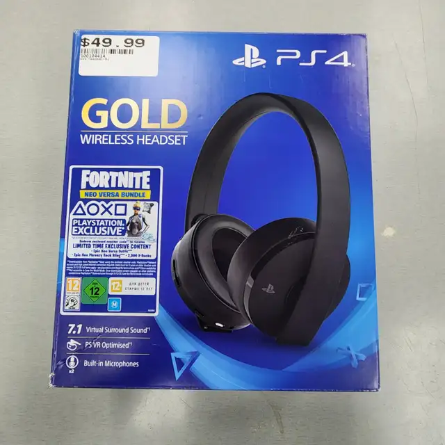 PlayStation Gold Wireless Headset - BRAND NEW  (Code Renewed)