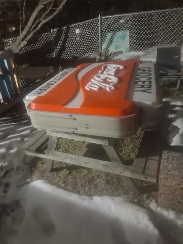 Vintage 4' x 4' coca cola double sided light up sign - Photo 3