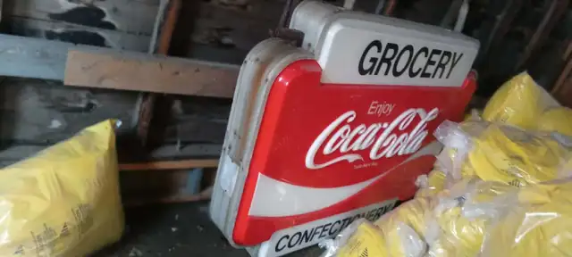 Vintage 4' x 4' coca cola double sided light up sign - Photo 5