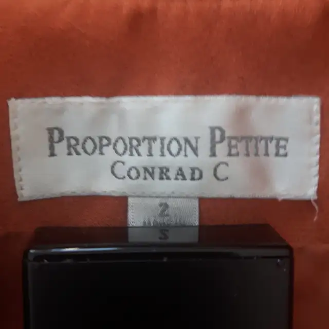 BLOUSON NEUF JASMINE SUÈDE ORANGE GR 6 FEMME 2 ZIPPER:  $15.00 - Photo 3